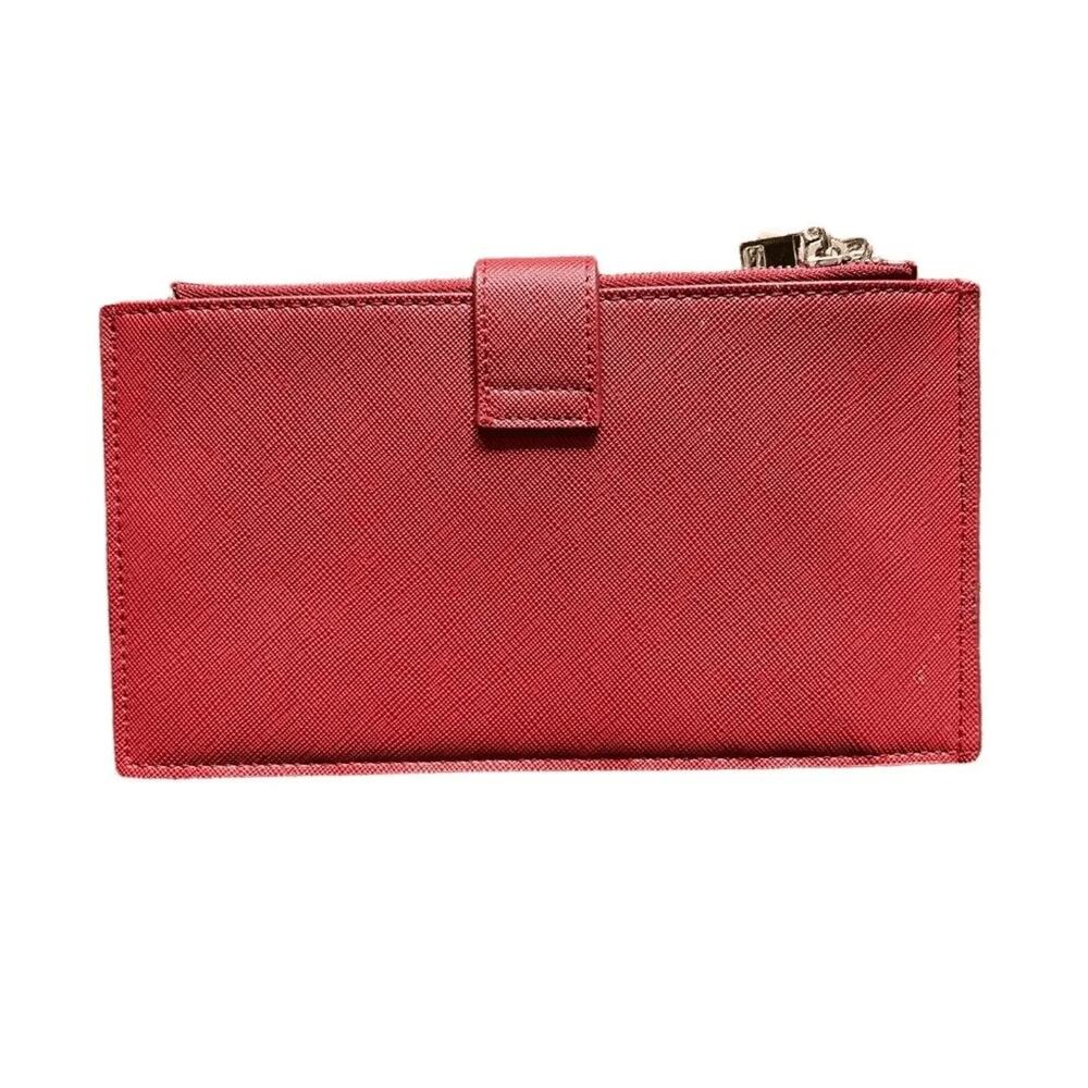 Travelambo Wristlet Wallet Womens Red Faux Leather Card Holder ID RFID - Picture 2 of 7